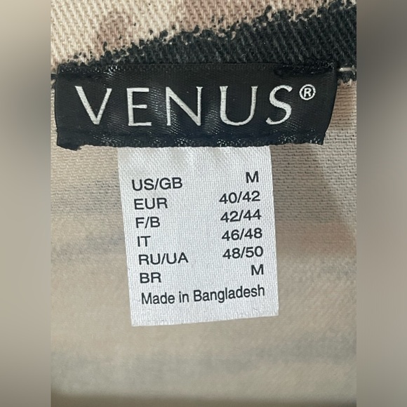 Zebra Print Jean Jacket Brown and Tan size Medium - Picture 2 of 7